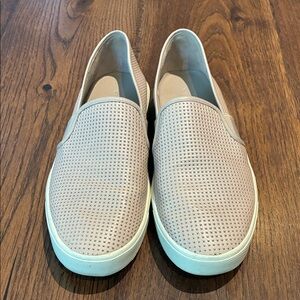 Vince Perforated Slip-On Sneakers in Light Pink